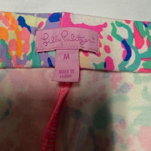 Lilly Pulitzer Laurana Off-Shoulder Dress Coral Reef Seacret M EUC - Picture 6 of 11